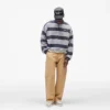 California Striped Henley Sweater