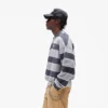 California Striped Henley Sweater