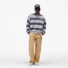 California Striped Henley Sweater