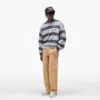 California Striped Henley Sweater