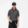 California Striped Knitted Polo
