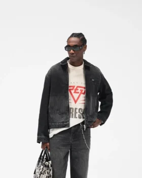 Collared Denim Jacket