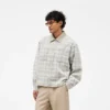Cord Zip Flannel Shirt