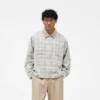 Cord Zip Flannel Shirt