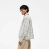 Cord Zip Flannel Shirt