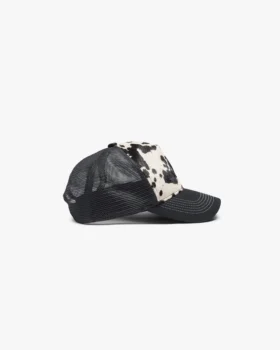 Cowhide Print Cap