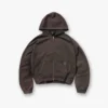 Initial Boxy Zip Through Hoodie