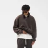 Initial Funnel Neck Quarter Zip Sweatshirt