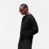 Initial Henley Waffle Long Sleeve T-Shirt