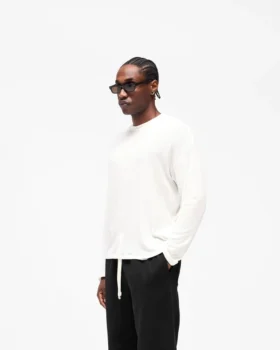 Initial Sheer Rib Long Sleeve T-Shirt