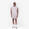 Initial Waffle Shorts- Mist