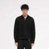 Long Sleeve Mesh Knit Shirt
