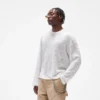 Long Sleeve Slub Knit T-Shirt