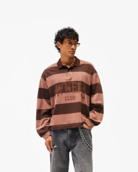 Represent Owners Club Stripe Rugby Polo