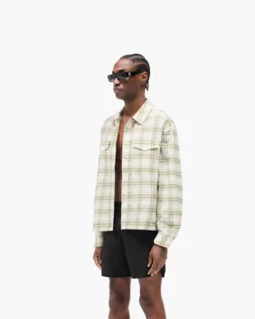 Sheer Long Sleeve Flannel Shirt