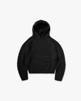 Textured Borg Hoodie