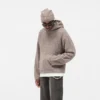 Textured Borg Hoodie