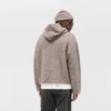 Textured Borg Hoodie